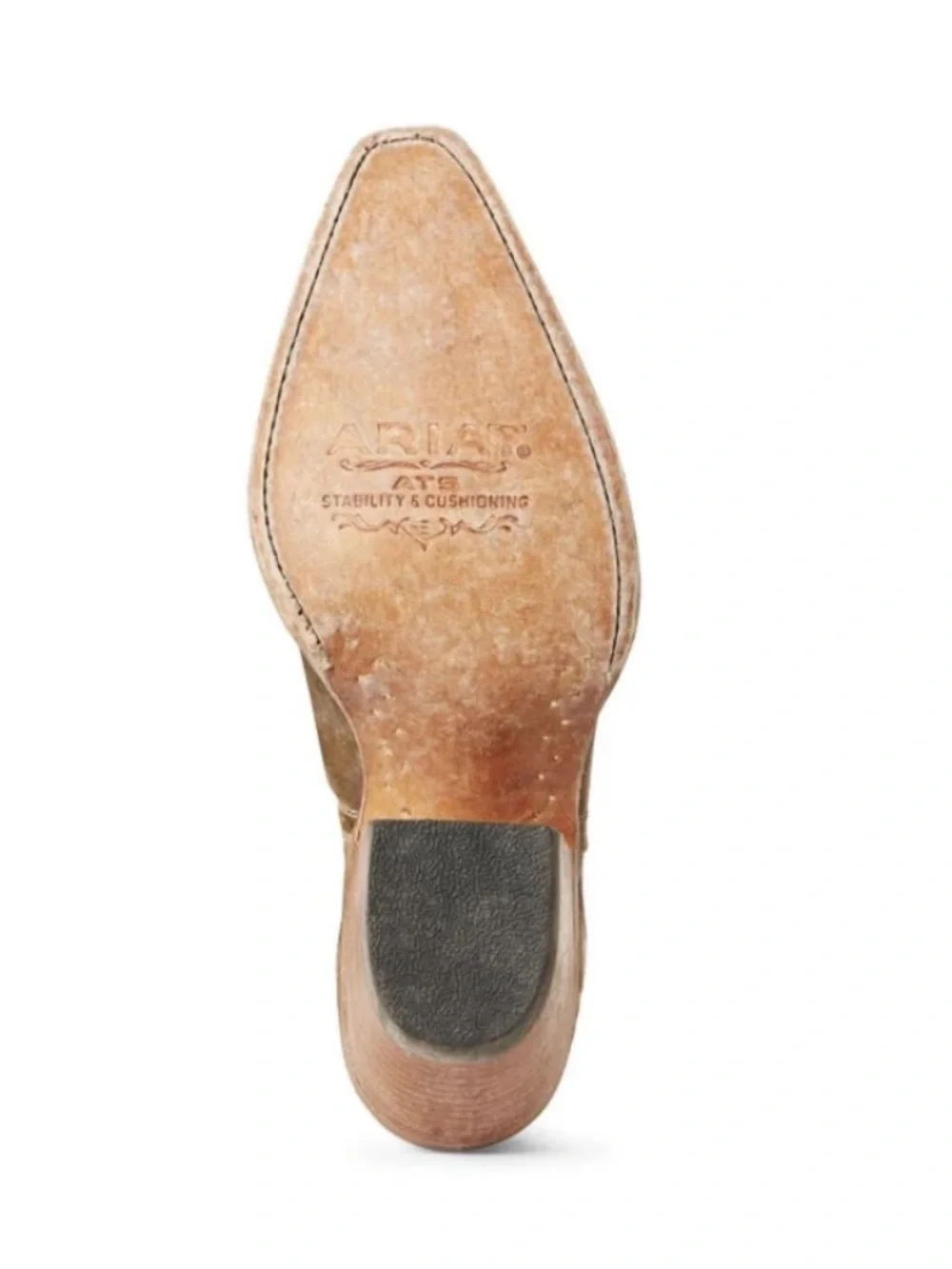Women’s Ariat Dixon ankle western boot, distressed gold leather